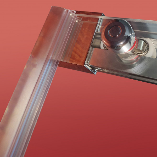 Двері в нішу Koer SR SD05-120x200-TR-01 прозоре скло Easy Clean 6мм, хром (KR5405)