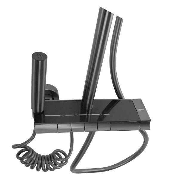 Душова колона зі змішувачем з кнопковим перемикачем з алюмінію ZERIX PBI-009-J GRAPHITE, 4 режими (ZX5850)