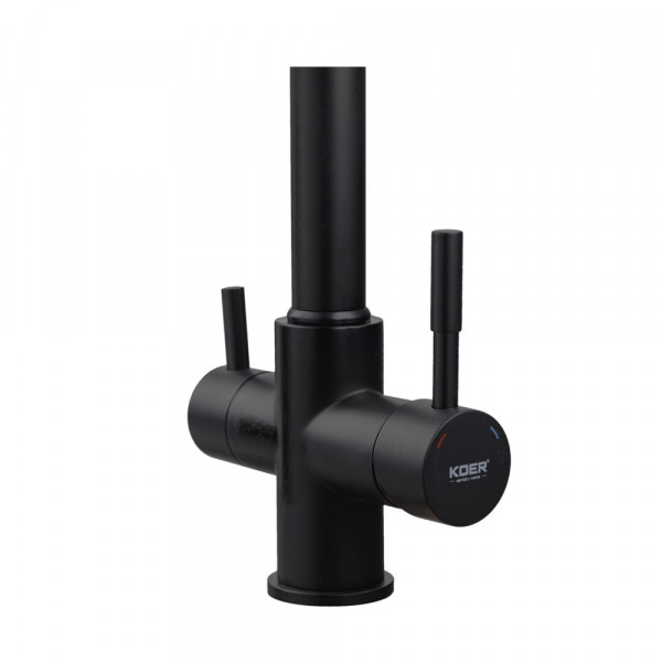 Змішувач для кухні Koer KB-72025-05 з виходом для питної води (вилив - пружина) (KR5015)