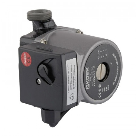 Насос циркуляційний Koer KP.GRS-15/4-130 (з кабелем та гайками) (KP3175)