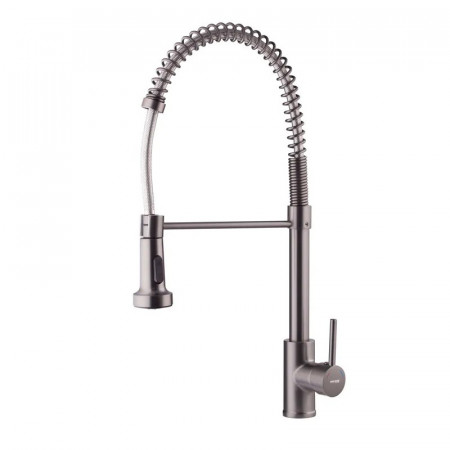 Змішувач для кухні з виливом пружина Mixxus Premium SPRING 017 GRAPHITE (MI6952)