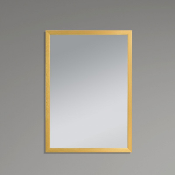 Дзеркало настінне Zerix FONTE MRZ09-70x85-Reverse GOLD прямокутне в золотій рамі (ZX5639)