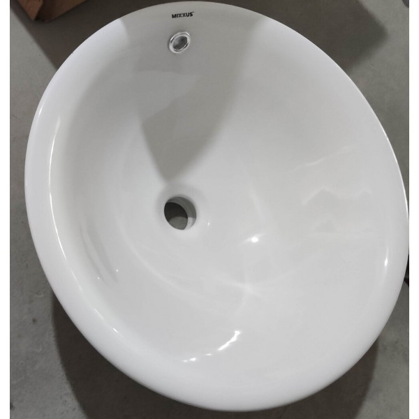 Раковина врізна на стільницю MIXXUS PREMIUM TOPPER-1601 470х470х180mm з переливом (MP6571)