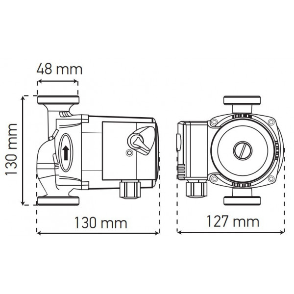Насос циркуляційний відцентр. Koer KP.GRS-25 / 6-130 (KP0251)