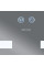Дзеркало Mixxus HARD MR07-80x50 з Led Touch, Anti-fog, димером, регулятором яскравості (MI6658)