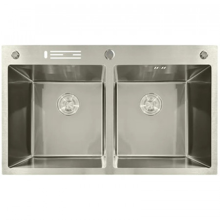 Мийка з нержавіючої сталі MIXXUS MH8350-DK NANO-SILVER (3.0/0.8) колір нержавійка (MI7052)