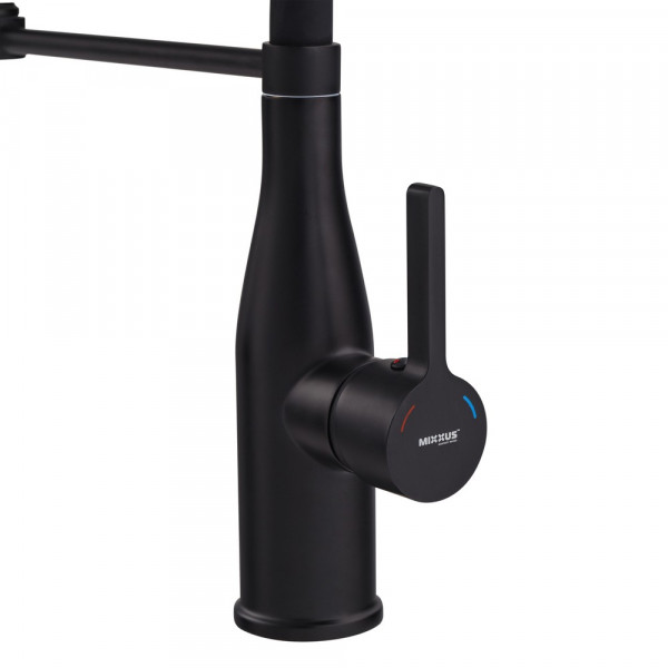 Змішувач для кухні Mixxus Premium Summer 017 BLACK REFL.BLACK (MI6961)