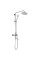 Душова колона зі змішувачем Zerix SUS-009-J з нерж. стали (ZX3240)