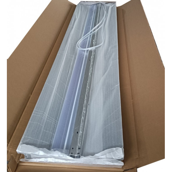 Душова кабіна з низьким піддоном Mixxus PLAIN SCT02-90x90x195-GR SATIN сіре тоноване скло 4мм (MI6898)