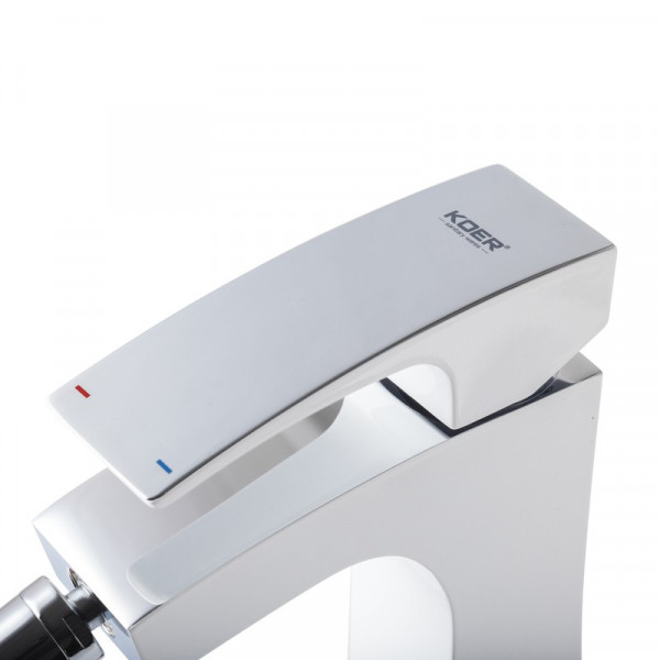 Змішувач для біде Koer KB-20007-04 (Колір хром+білий) (KR5158)