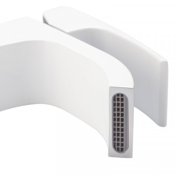 Змішувач для умивальника Koer KB-12007-04 (Колір хром+білий) (KR5151)