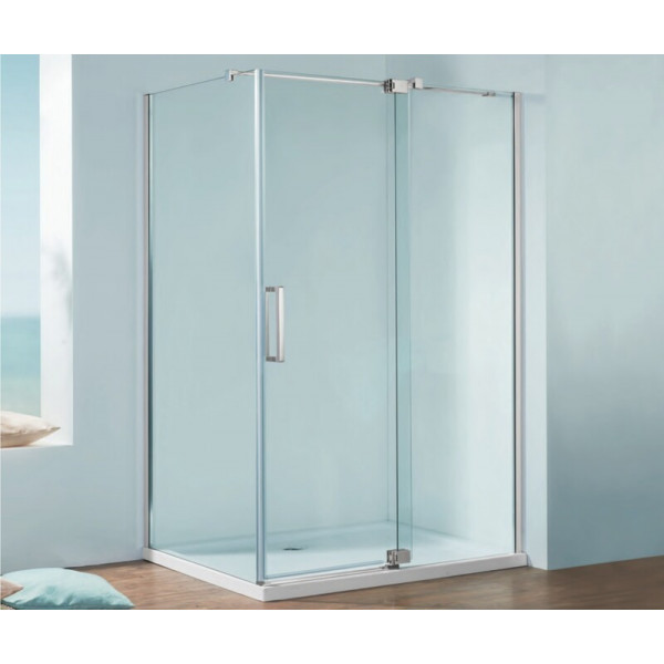 Душова кабіна без піддону Koer SR SC02-120x90x200-TR-01 прозоре скло Easy Clean 8мм, хром (KR5354)