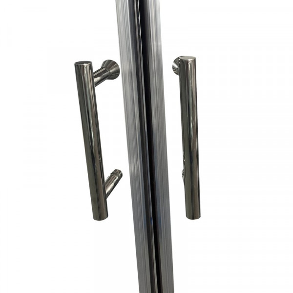 Душова кабіна без піддону Koer SR SC04-90x90x195-TR-01 прозоре скло Easy Clean 5мм, хром (KR5360)