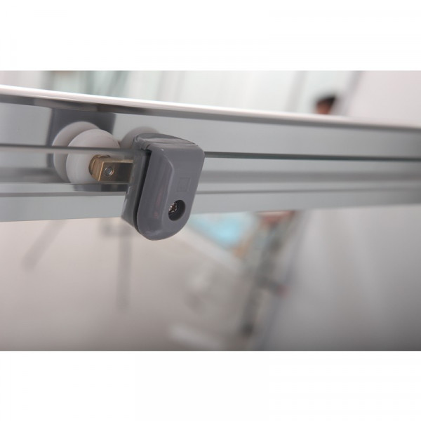 Душова кабіна з низьким піддоном MIXXUS HARD SCT01-100x80x198-TR CHROME прозоре скло 5мм NEW (в 2 ящ) (MI8367)