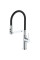 Змішувач для кухні MIXXUS PREMIUM PULL 017 REFL.BLACK (Колір хром+силік.вилив чорний) (MI8277)