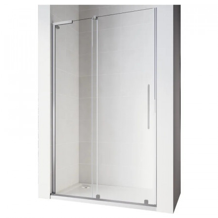 Двері у нішу Walk-In розсувні Koer SR SD07-120x200-L-TR-01 прозоре скло Easy Clean 8мм Хром (KR5686)