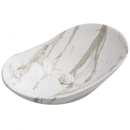 Раковина накладна MIXXUS PREMIUM WAVE-0106 MARBLE 620х360х160mm (MP6560)