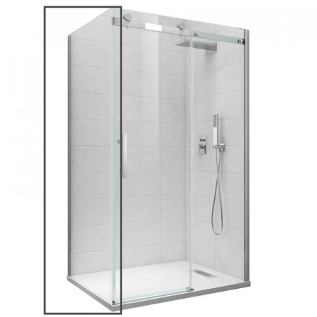 Бічна стінка до кабіни Koer SR SW01-90x200-TR-01 прозоре скло Easy Clean 8мм, хром (KR5381)