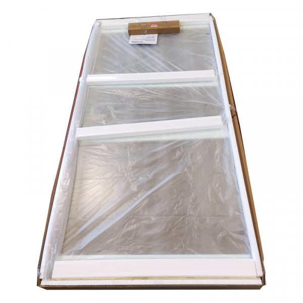 Бічна стінка до кабіни Koer SR SW04-90x200-TR-07 прозоре скло Easy Clean 10мм, графіт (KR5391)