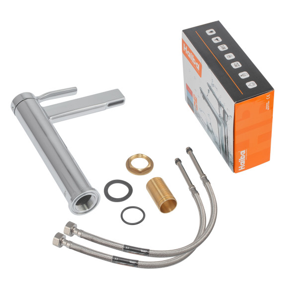 Змішувач для умивальника Haiba Lemon 001 Hight високий (HB9586)