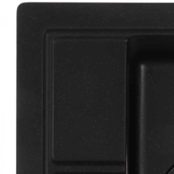 Мийка кухонна Zerix ZS-4651S-14 Чорний металік (ZX4570)