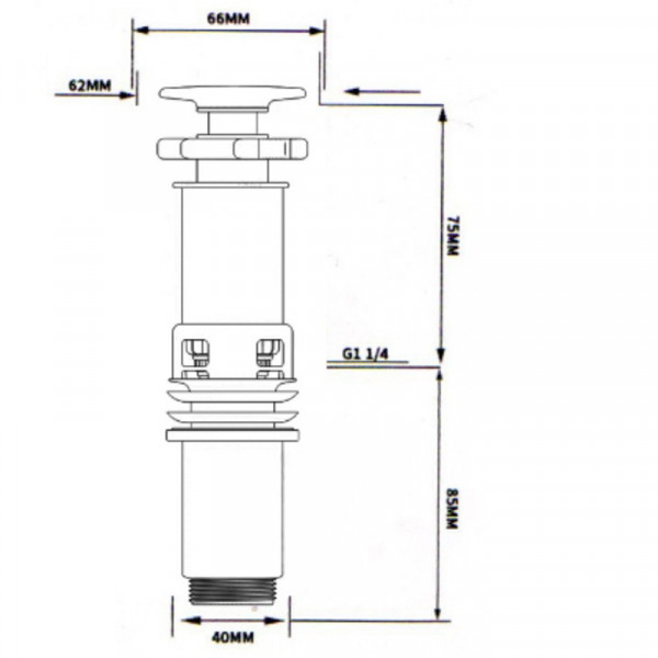 Раковина накладна Mixxus Premium STYLE-0202 600х350х140mm з донним клапаном та отвором під змішувач (MP6512)