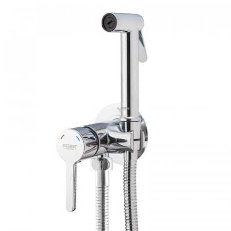 Змішувач для гігієнічного душу Koer KB-23029-01 Колір хром (KR5484)