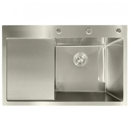 Мийка з нержавіючої сталі MIXXUS MH7849R NANO-SILVER (3.0/0.8) колір нержавійка (MI7050)