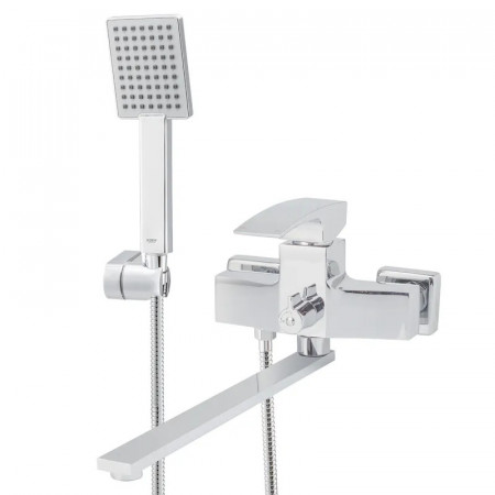 Змішувач для ванни з довгим виливом Koer KB-42007-01 (Колір хром) (KR3456)