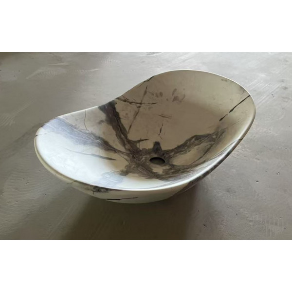 Раковина накладна MIXXUS PREMIUM WAVE-0106 MARBLE 620х360х160mm (MP6560)