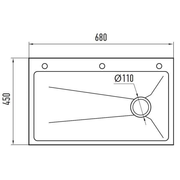 Мийка Zerix ZH6845-SET-05 NANO-SILVER (3.0/0.8) з нерж. сталі, комплект (нержавійка) (ZM5580)