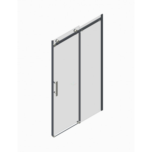 Двері в нішу Koer SR SD01-120x200-TR-01 прозоре скло Easy Clean 8мм, хром (KR5376)