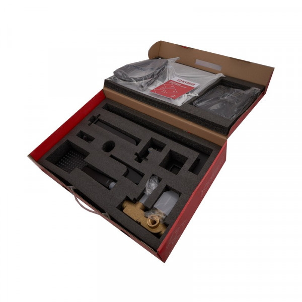 Вбудована душова система із змішувачем водоспад Koer KB-68007-05 (Колір чорний) (KR3467)