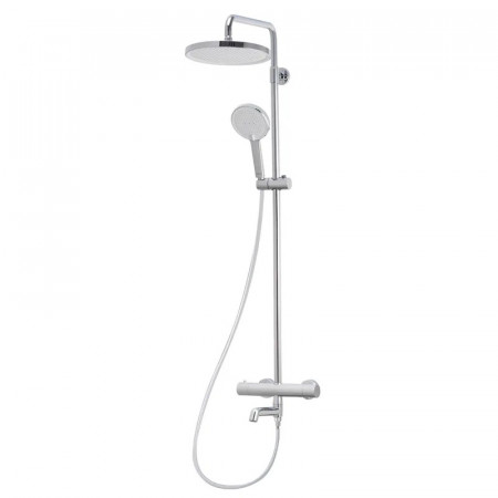 Душова колонна з термостатичним змішувачем Koer KB-57029-01 3 функції, колір хром (KR5482)