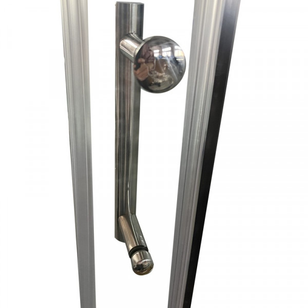 Душова кабіна без піддону Koer SR SC04-90x90x195-TR-01 прозоре скло Easy Clean 5мм, хром (KR5360)