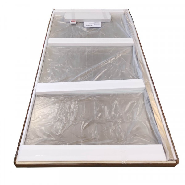 Душова перегородка Koer SR SP02-100x200-TR-12 Walk-In проз.скло Easy Clean 8мм, матове золото (KR5396)