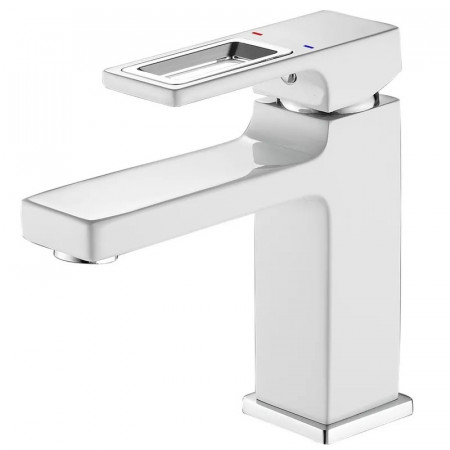 Змішувач для умивальника Mixxus Premium DANTE 001 NUT White-Chrome (MI6792)