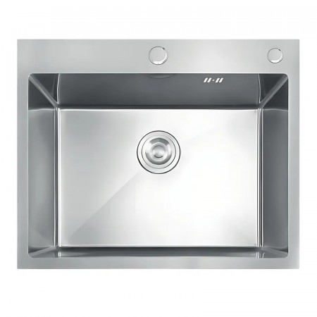 Мийка з нержавіючої сталі MIXXUS MH5843 DECOR SS COLOR (MH5843 DECOR NANO-SILVER) (3.0/0.8) колір нержавійка (MI7041)