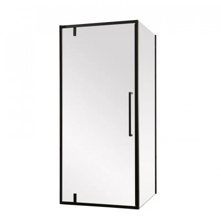 Душова кабіна без піддону Mixxus Premium BEVEL SC01-90x90x195-TR Black прозоре скло 6мм (MI6864)