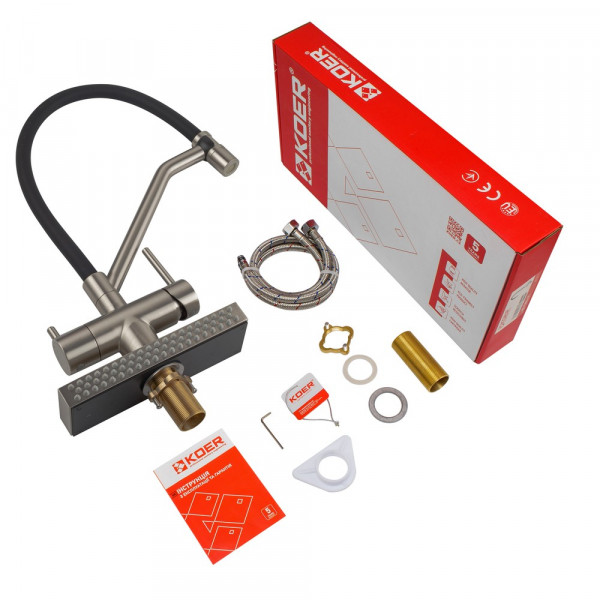 Змішувач для кухні Koer KB-74027-02 з функцією 