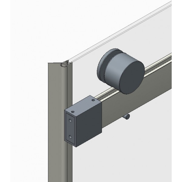 Двері в нішу Koer SR SD01-140x200-TR-01 прозоре скло Easy Clean 8мм, хром (KR5380)