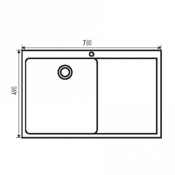 Мийка Zerix ZH7849L-215 Nano-Black (3.0/0.8) з нержавіючої сталі (MX1590)