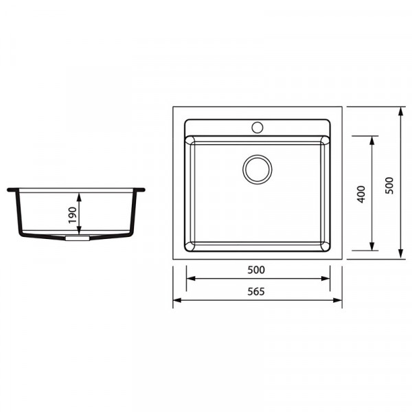 Мийка кухонна Zerix ZS-5751S-06 Бежева (ZX4597)