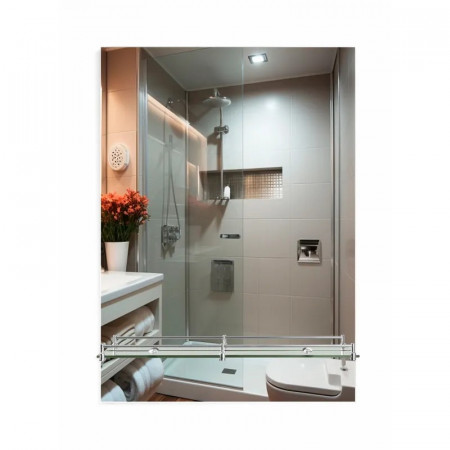 Дзеркало настінне Zerix SANSA MRZ05-60x85x10 прямокутне з полицею (ZX5628)