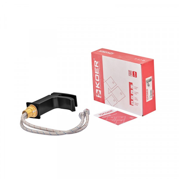 Змішувач для умивальника Koer KB-12007-05 (Колір чорний) (KR3443)