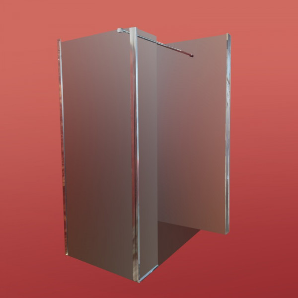 Душова перегородка Koer SR SP03-30x200-TR-01 Walk-In (рух.част) прозоре скло Easy Clean 8мм, хром (KR5399)