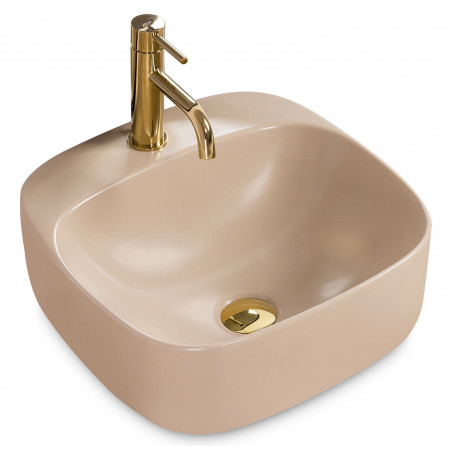Умивальник (раковина) REA LUIZA 42 BEIGE MATT накладний