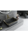 Умивальник (раковина) MEXEN CATIA BLACK MATT GOLD EDGE накладний