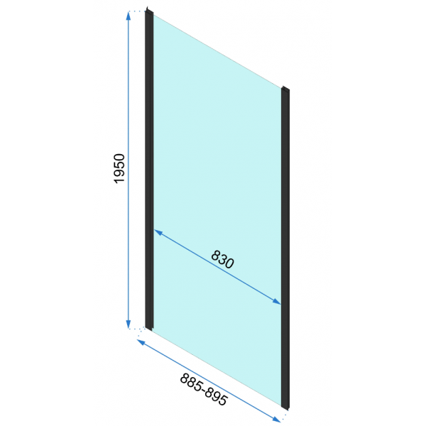 Душова кабіна REA RAPID FOLD 90x100 BLACK