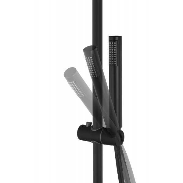 Душовий гарнітур CORSAN LUGO BLACK MATT з виливом *